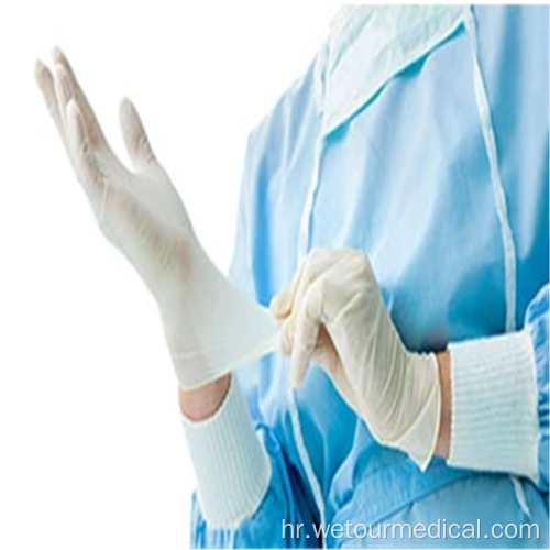 Jednokratne PVC medicinske rukavice od bijelog sigurnosnog pregleda